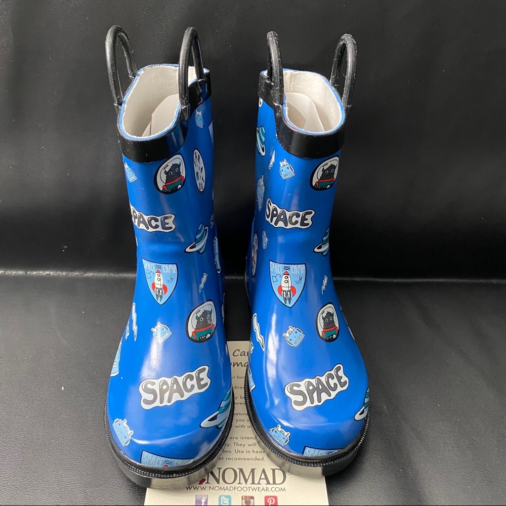 Nomad space alien rain boots kids size 12
